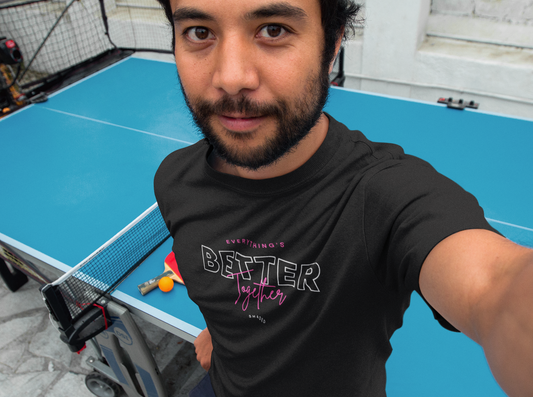 Everythings better together T shirt  men black t shirt for men