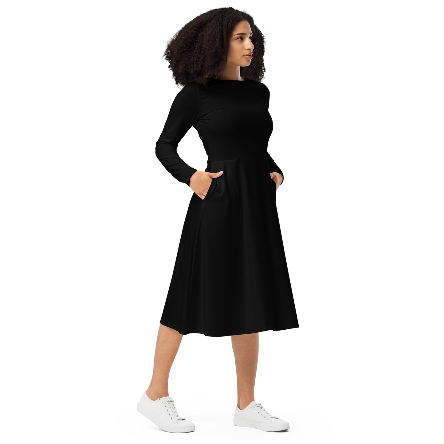 Long sleeve midi dress