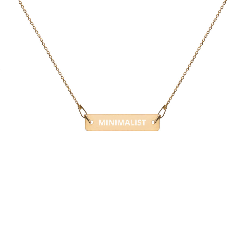 Gold Plated Bar Chain Necklace