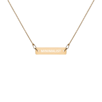 Gold Plated Bar Chain Necklace