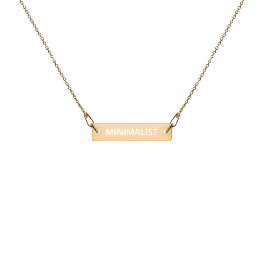 Gold Plated Bar Chain Necklace