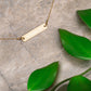 Gold Plated Bar Chain Necklace