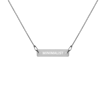 Silver Minimalist Bar Chain Necklace