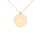 Gold Plated Disc Necklace