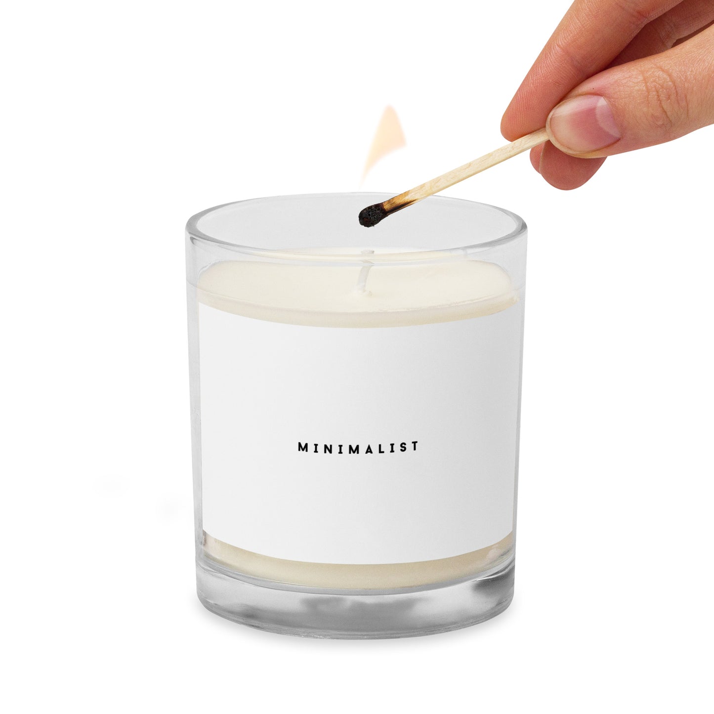 Minimalist soy wax candle