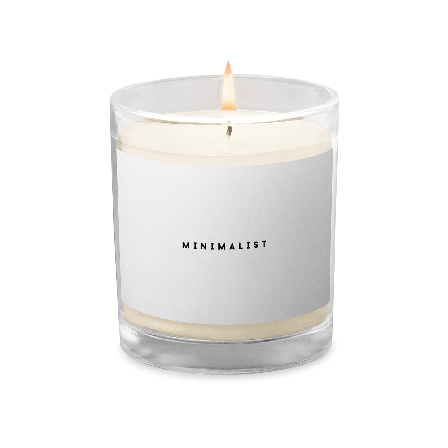 Minimalist soy wax candle