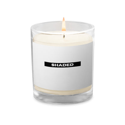 Shaded Glass jar soy wax candle