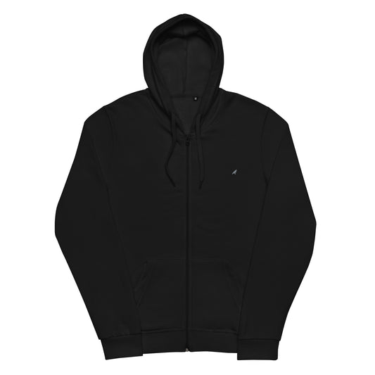 Mens Black Zip Up Hoodie